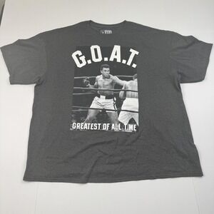 Muhammad Ali G.O.A.T. Greatest Of All Time Shirt Mens 3XL Gray Boxing Legend Tee